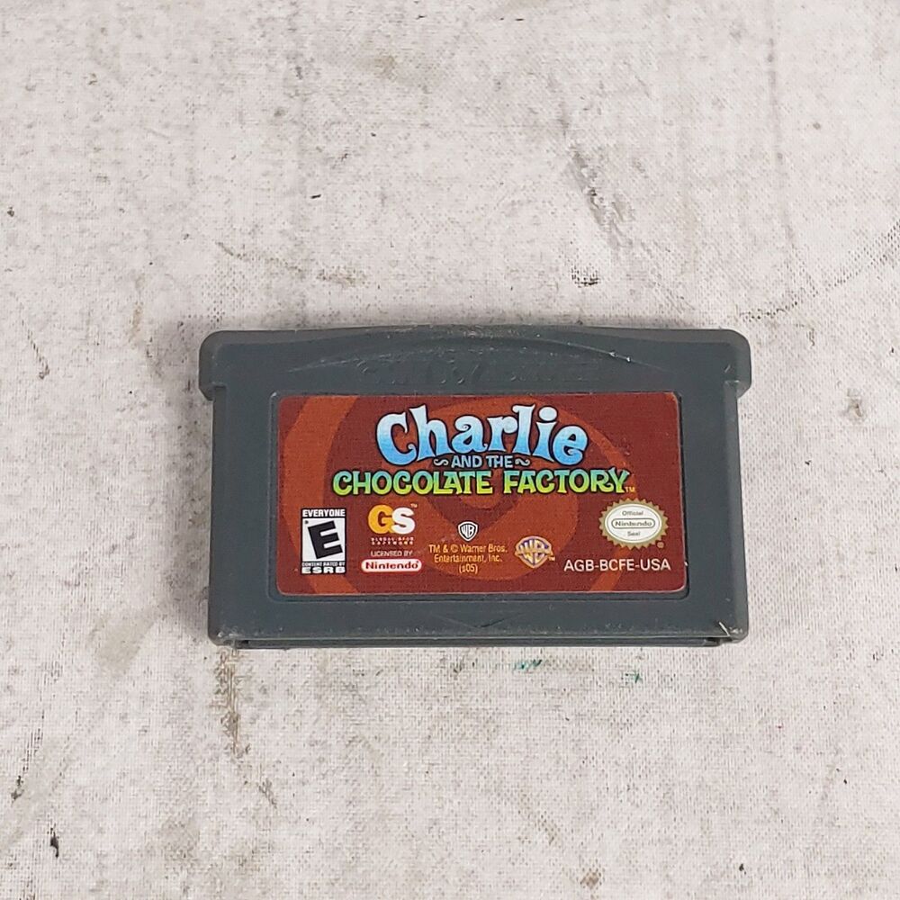 Nintendo Game Boy Advance Charlie and the Chocolate Factory GBA Cartridge TESTED